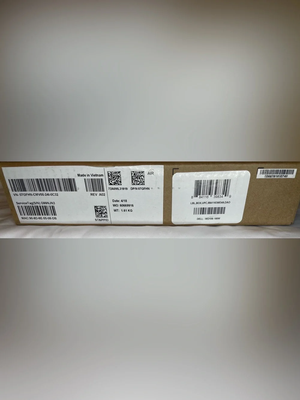 Dell WD19S 180W Docking Station-New In Box